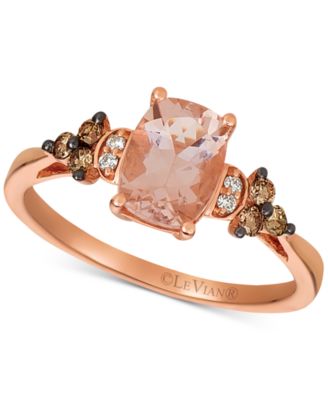 Le Vian - Morganite (1-1/20 ct. t.w.) & Diamond (1/5 ct. t.w.) Ring in 14k Rose Gold (Also in Blue Zircon)