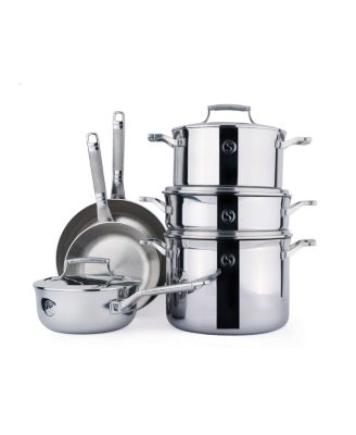SAVEUR SELECTS - Saveur Tri-ply 10-Pc. Cookware Set