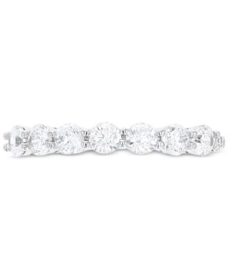 Macy's - Cubic Zirconia Seven Stone Band in Sterling Silver