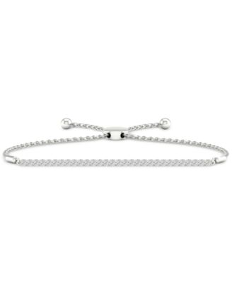 Forever Grown Diamonds - Lab Created Diamond Slider Bracelet (1ct. t.w.) in Rhodium-Plated Sterling Silver