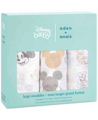 aden by aden + anais - 3-Pk. Baby Muslin Swaddles