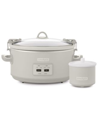 Crock-Pot - 7-Qt. Cook & Carry Programmable Slow Cooker & Little Dipper