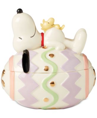 Lenox - Peanuts Snoopy & Woodstock Covered Candy Dish