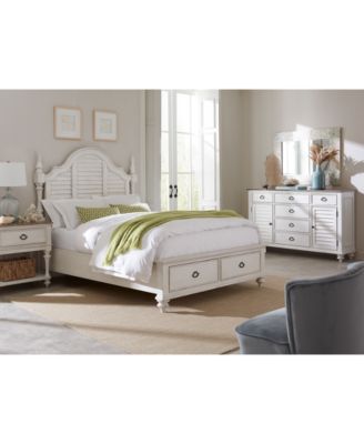 Furniture - Mandeville 3pc Bedroom Set (Louvered California King Storage Bed + Louvered Dresser + 1-Drawer Nightstand)