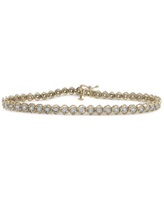 Macy's - Diamond Link Tennis Bracelet (1/2 ct. t.w.) in 10k Gold
