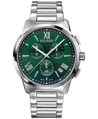 Balmain - Men's Swiss Chronograph Madrigal Stainless Steel Bracelet Watch 42mm
