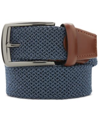 Perry Ellis Portfolio - Men's Happy Blue Stretch Woven Belt