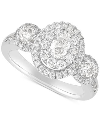 Macy's - Diamond Engagement Ring (1-1/2 ct. t.w.) in 14k White Gold