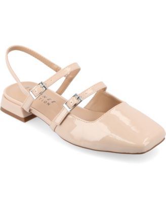 Journee Collection - Collection Women's Gretchenn Multi Strap Square Toe Mary Jane Flats