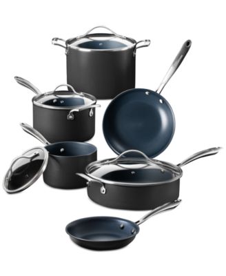 Guy Fieri - Flavortown Hard-Anodized Laser Titanium Aluminum 10-Pc. Cookware Set