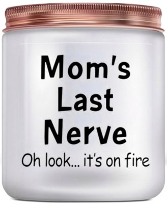 Lovery - "Mom's Last Nerve" Vanilla-Scented Soy Wax Candle, 10 oz.