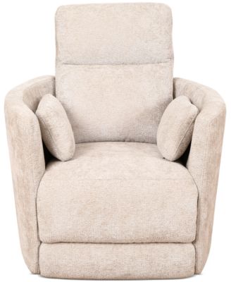 Furniture - Gardley 38" Fabric Power Swivel Recliner