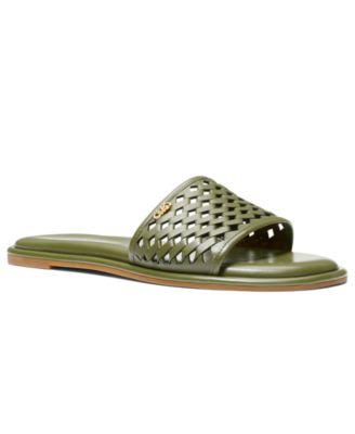 Michael Kors - Women's Saylor Perforated Slide Sandals