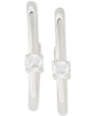 kate spade new york - Gold-Tone Little Luxuries Imitation Pearl Small Hoop Earrings, 1"