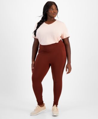 ID Ideology - Plus Size Stretch Full-Length Leggings