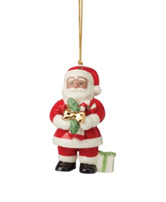 Lenox - Santa Claus Holding Christmas Pickle Ornament