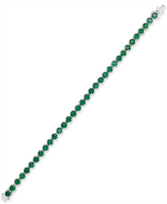 Macy's - Gemstone Tennis Bracelet in Sterling Silver
