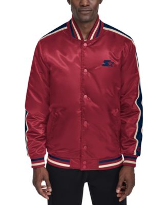 Starter - Men's Enzo Stripe Logo Satin Jacket