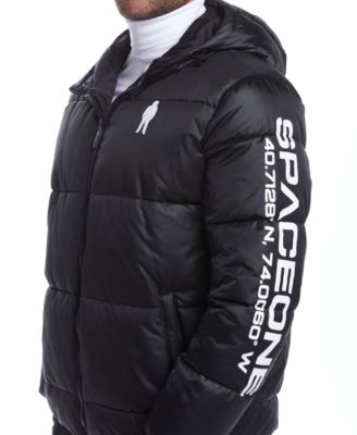 Space One - Men's NASA Inspired Reversible Puffer Jacket