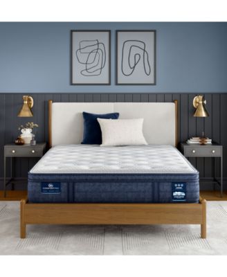 Serta - iComfortPro Dartmouth 15" Latex Foam Plush Pillow Top Mattress - Queen