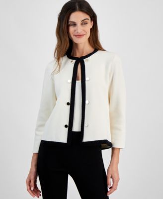 Anne Klein - Women's Open-Front Cardigan