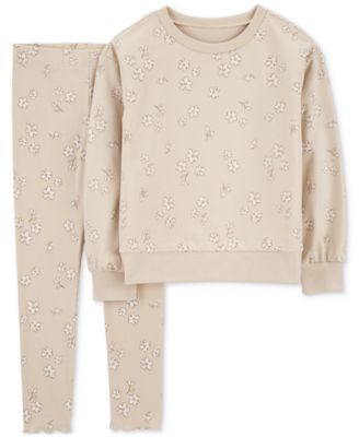 Carter's - Toddler Girls Floral Pullover Top & Stretch Leggings