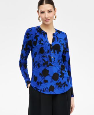 I.N.C. International Concepts - Women's Printed Button Shirt