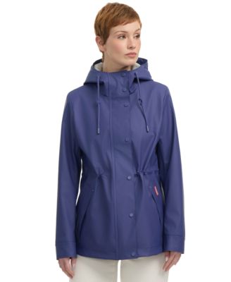 Hunter - Women's Rubberized Water-Repellent Short Rain Jacket