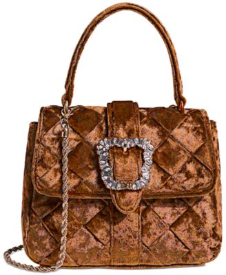 Sam Edelman - Brit Top Handle Small Velvet Crossbody