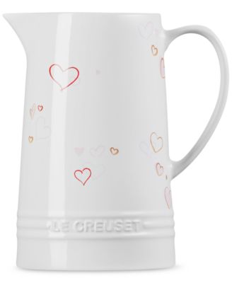Le Creuset - Stoneware Signature Mon Coeur Pitcher, 1.6 Qt