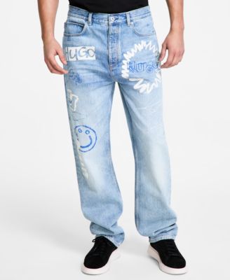 Hugo Boss - Men's Nate Signature-Detail Baggy Jeans