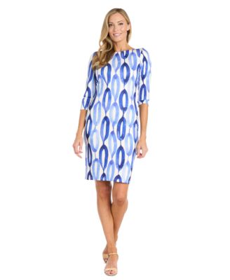 R & M Richards - Women's Printed U-Back Sheath Dress
