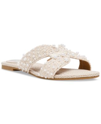DV Dolce Vita - Women's Geeya Embellished Crisscross Slide Sandals