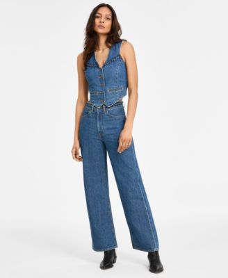 Levi's - Women's Braided Vest & Wide-Leg Jeans