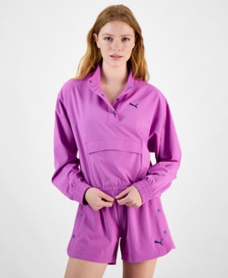 Puma - Women's Essential Ripstop Snap-Placket Jacket