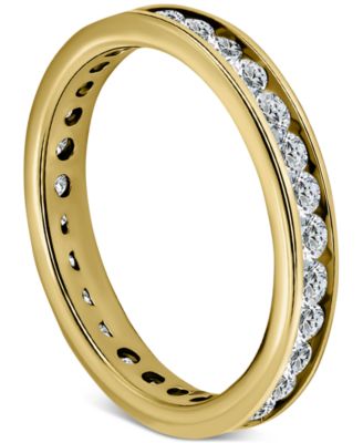 Giani Bernini - Cubic Zirconia Eternity Band in 18k Gold-Plated Sterling Silver