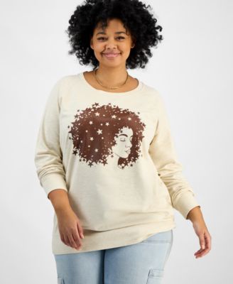 Hybrid Apparel - Trendy Plus Size Black History Month Graphic Top