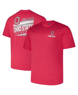 Fanatics - Men's Scarlet Ohio State Buckeyes Big Tall Ideal Faded T-Shirt