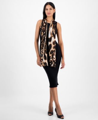 I.N.C. International Concepts - Mixed Animal-Print Wrap Scarf