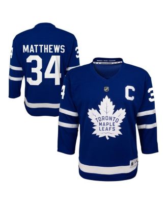 Outerstuff - Big Boys and Girls Auston Matthews Blue Toronto Maple Leafs Home Replica Player Jersey