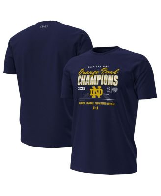 Under Armour - Men's Navy Notre Dame Fighting Irish College Football Playoff 2025 Orange Bowl Champions T-Shirt