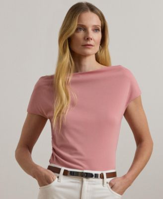 Lauren Ralph Lauren - Women's Jersey Asymmetrical Off-the-Shoulder Top