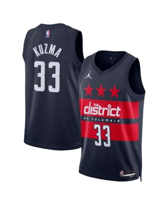 Jordan - Men's and Women's  Kyle Kuzma Navy Washington Wizards 2024/25 Swingman Jersey - Statement Edition
