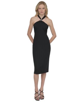 DKNY - Women's Ribbed Sleeveless Sheath Dress