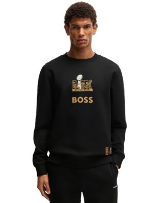 Hugo Boss - Men's Gold-Tone Artwork Sweatshirt