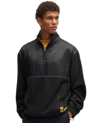 Hugo Boss - Men's Gold-Tone Trim Fleece Sweatshirt