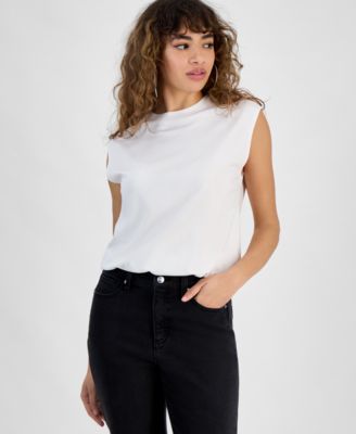 Bar III - Women's Sleeveless Blouson Tee