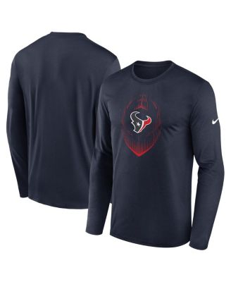 Nike - Men's Navy Houston Texans Legend Icon Long Sleeve T-Shirt