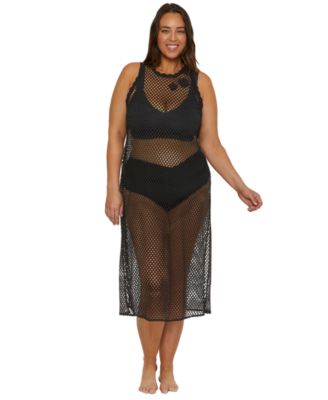 Becca ETC - Women's Castaway Island Crocheted Cover-Up Dress