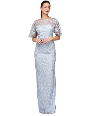 JS Collections - Women's Brooke Embroidered Column Gown